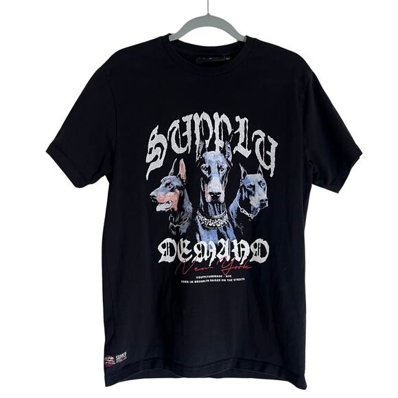 Supply & Demand Other - Supply & Demand Brooker Graphic Tee Black Doberman T-Shirt Size M